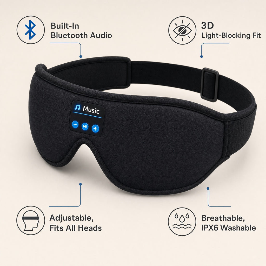 3D Eye Mask Bluetooth & Unlimited Music Stereo