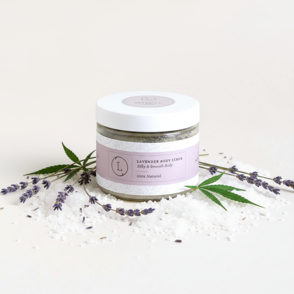 Lavender Body Scrub lifestyle